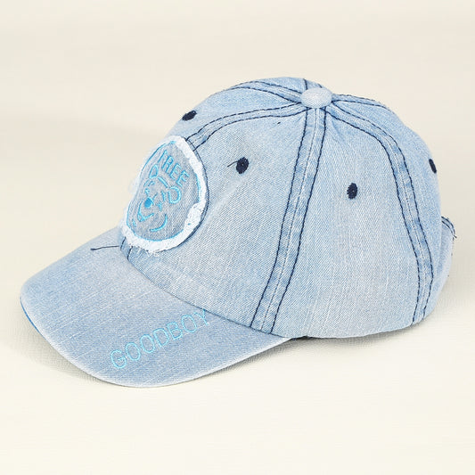 Style Applique Denim Cap