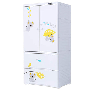 5 Layer Thickened Fibre Plastic Almirah Cupboard, Storage Drawers