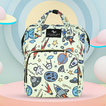Space Printed Diaper Bag