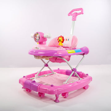 Musical Activity 2 in 1 Adjustable Walker cum Rocker With Parenting Rod And Multifunctional