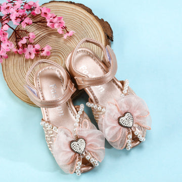 Studded and Embellished Sandals for Girls