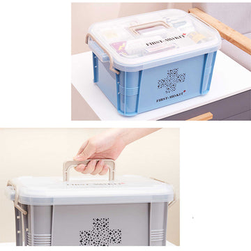 Plastic Medical Kit | First Aid Kit | with Handle