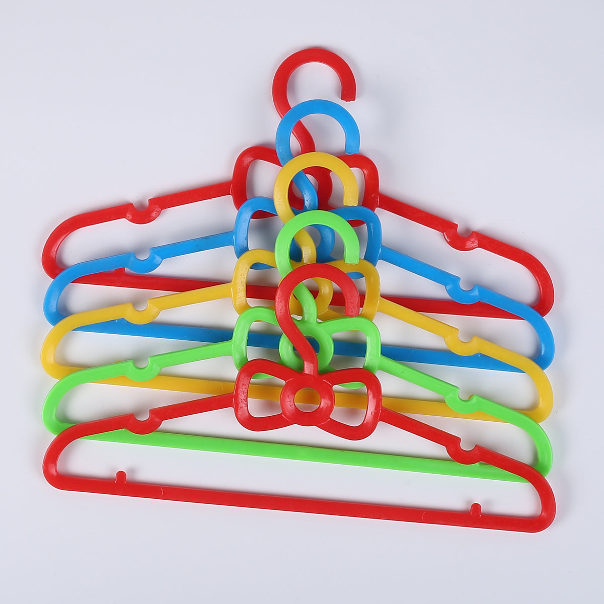 10pc Girls Baby Toddler Pink Plastic Hangers Kids Closet Organization Set