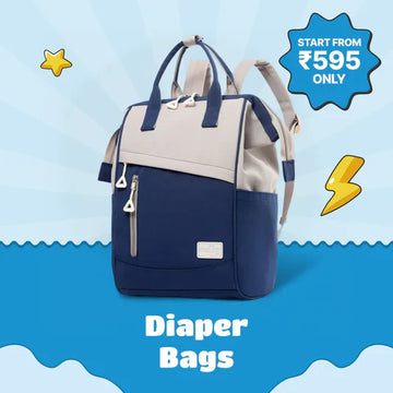 Diaper bags starting at 595/-