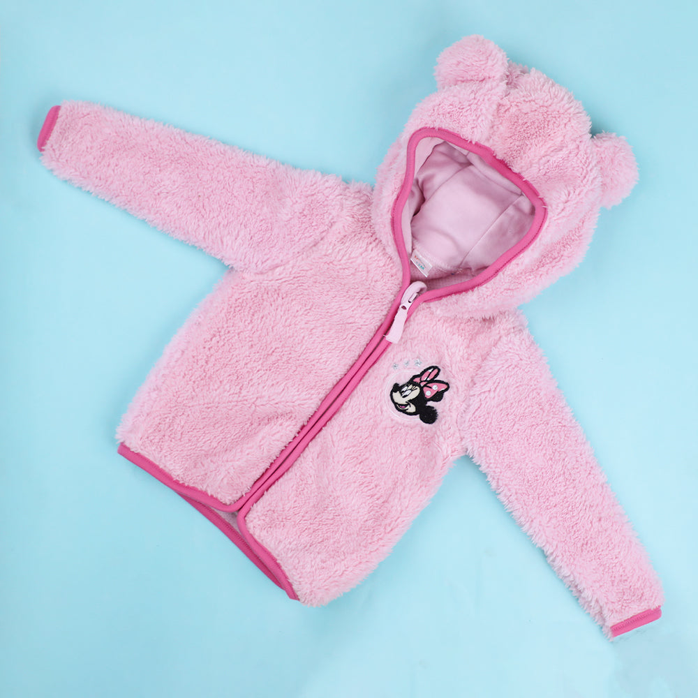 Baby Girl Fur Hoodie Full Suit