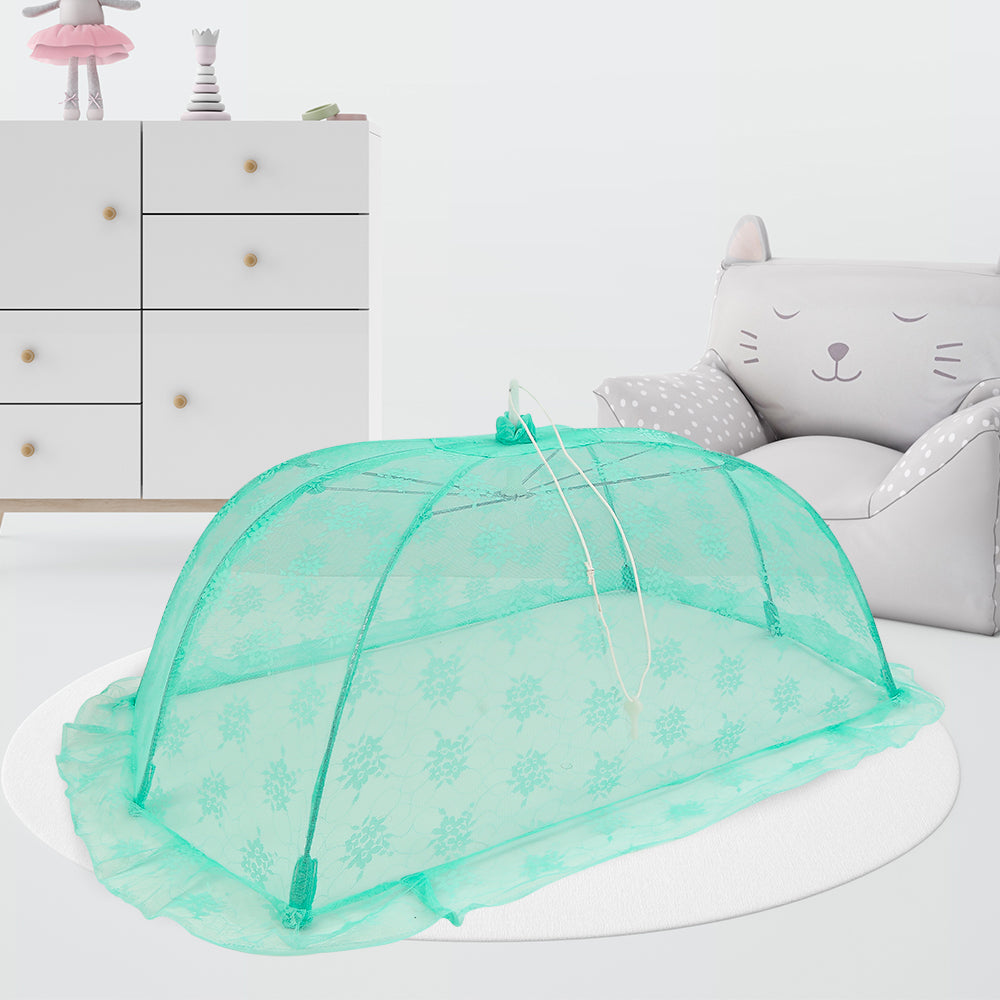 Floral Design Mosquito Net-(Green)