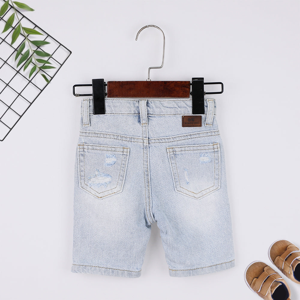 Soft Stylish Blue Jeans Shorts Pants For Kids