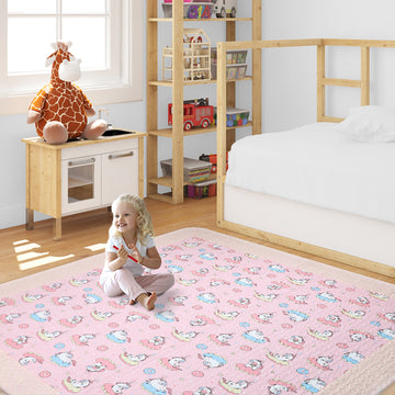 Baby Play Mat Cotton Anti-skid Mat Washable Portable And Large Size
