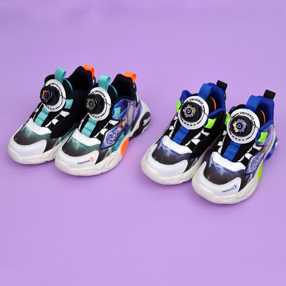 Easy Fastener Colorful Trendy Sneaker Fashionable Led Light Shoes For Kids