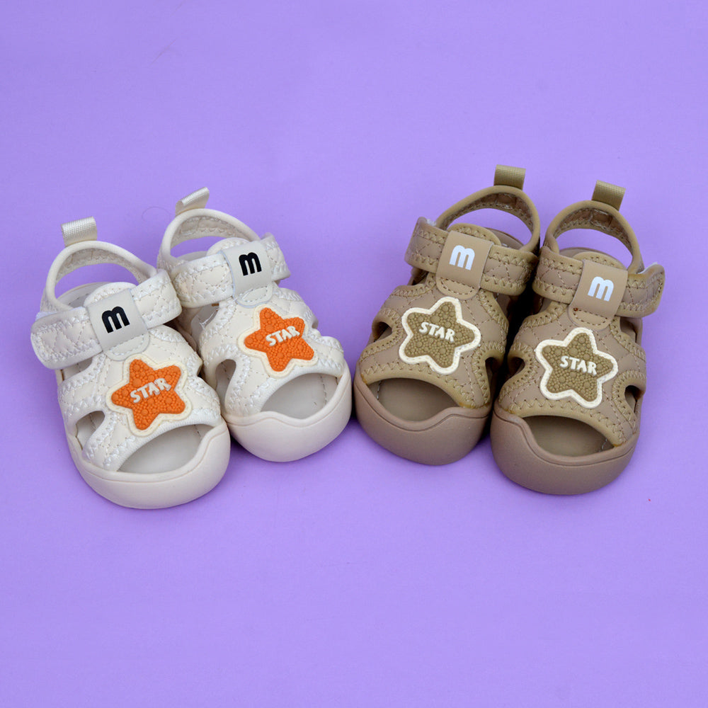 Flexible Flat Soft Star Sandals For Babys