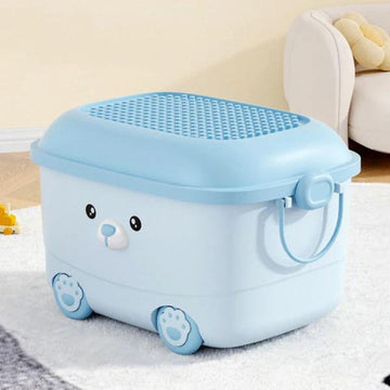 Multi-Use Utility Plastic Portable Container Storage Box With Wheels