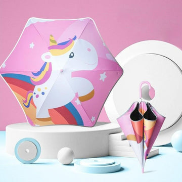 Unicorn Print Umbrella For Kids