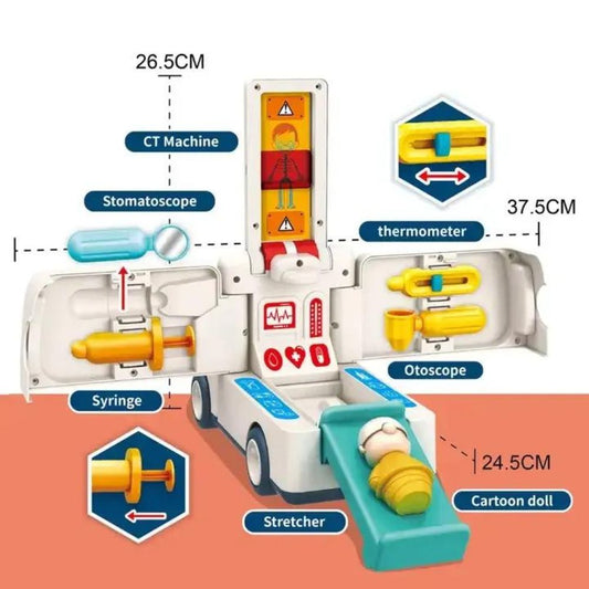 Toy Ambulance - Emergency Rescue Vehicle for Kids