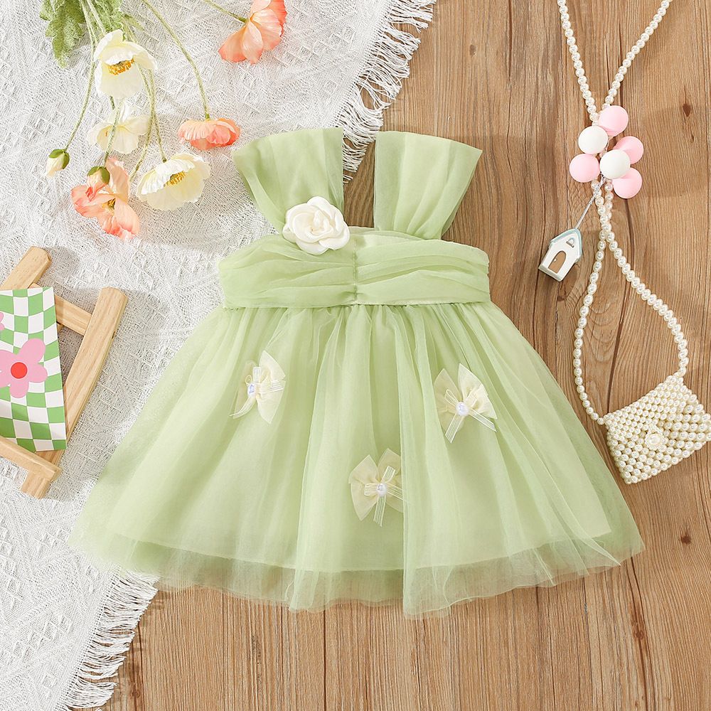 Soft layered Tulle Sleeveless Fluffy Frock