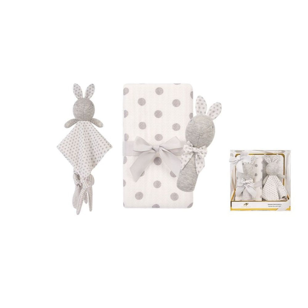 Star and Polka Dots Printed Blanket Gift Set