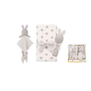 Star and Polka Dots Printed Blanket Gift Set