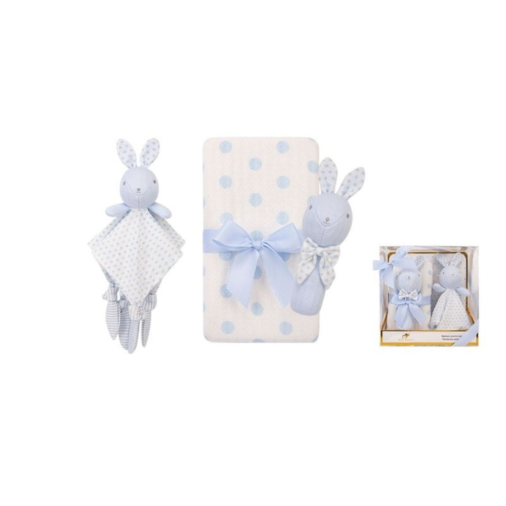 Star and Polka Dots Printed Blanket Gift Set