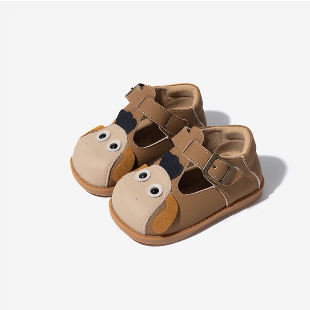 Eye Design Adjustable Sandals For Girls In Dual Color