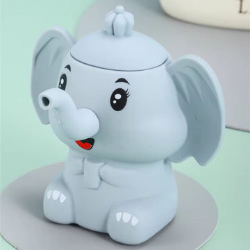 Super Soft Elephant Shape Silicone Sipper Cup