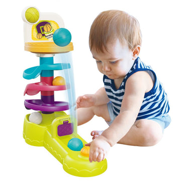 Multicolor Ball Ramp with Launcher Button For Kids