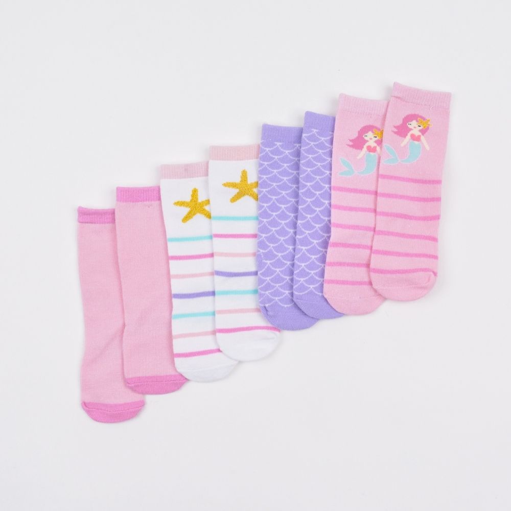 4 Pairs Knee High Socks Set