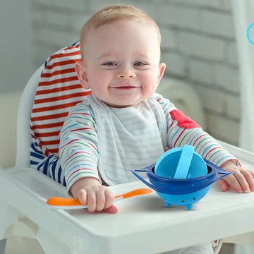 Non Spill Gyro Feeding Bowl 360 Degree Rotate