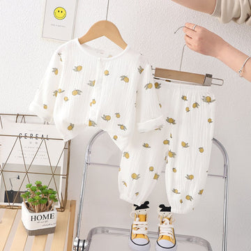 Lemon Print Kids Nightsuit