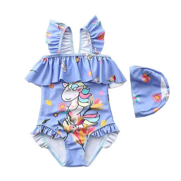 Baby Girls Swimsuit Sleeveless Swimwear One Piece Pool party