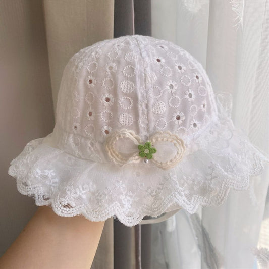 Trending Cute Hat With Embroidered Laces 2-6 Years