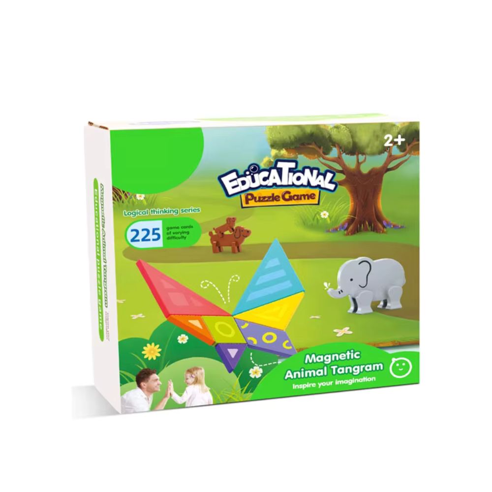 Educational Toys Puzzle Game-Magnetic Animal Tangram Set