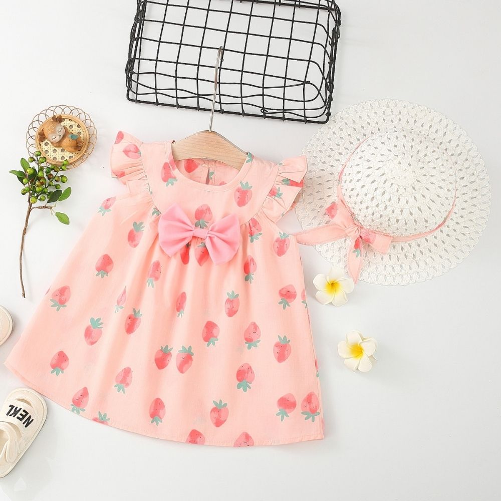 Sleeveless Cotton Dress For Baby
