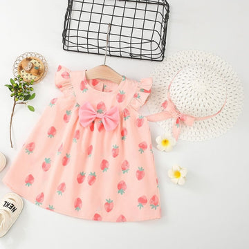 Sleeveless Cotton Dress For Baby