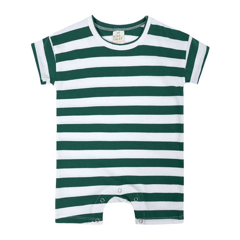 Kid's Striped Half Sleeve Romper