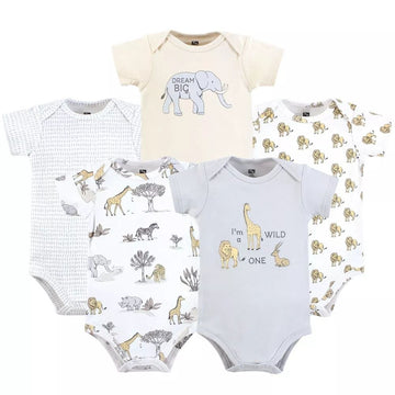 Safari Animal Prints Baby Cotton Bodysuits