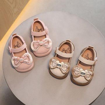 Happy Bow Design Sandals For Girls