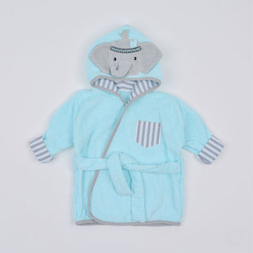 Elephant Hooded Soft Cotton Bathrobes - 0 to 9 months