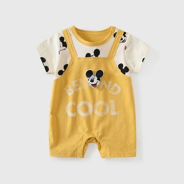 Mickey Mouse Half Sleeve Romper for Baby