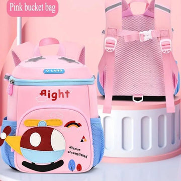 Soft Bucket Bag  For Kids With Helicopter Design