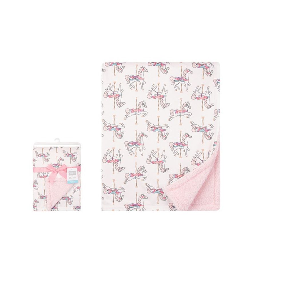 Animal Print Furry Baby Blanket