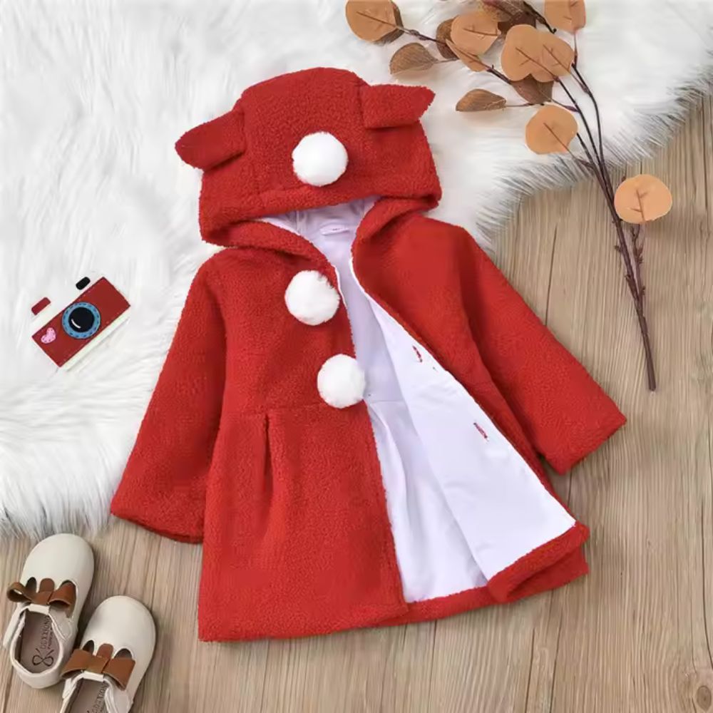 Baby Girl Fur Winter Hoody Jacket