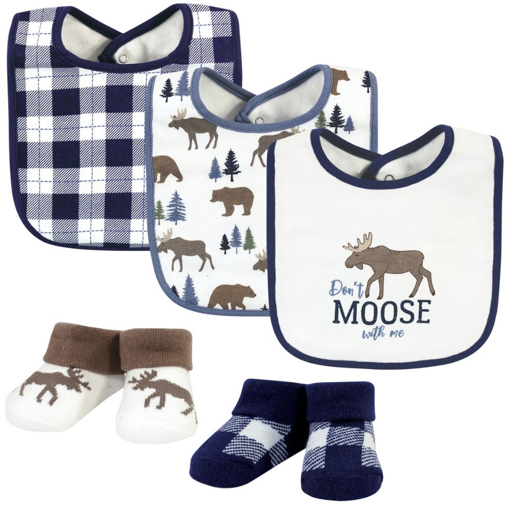 Cotton Bib and Socks Set