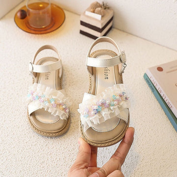 Elegant Floral Sandals for Girls