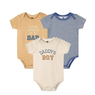 Cotton Bodysuit for Baby Boy - Pack of 3