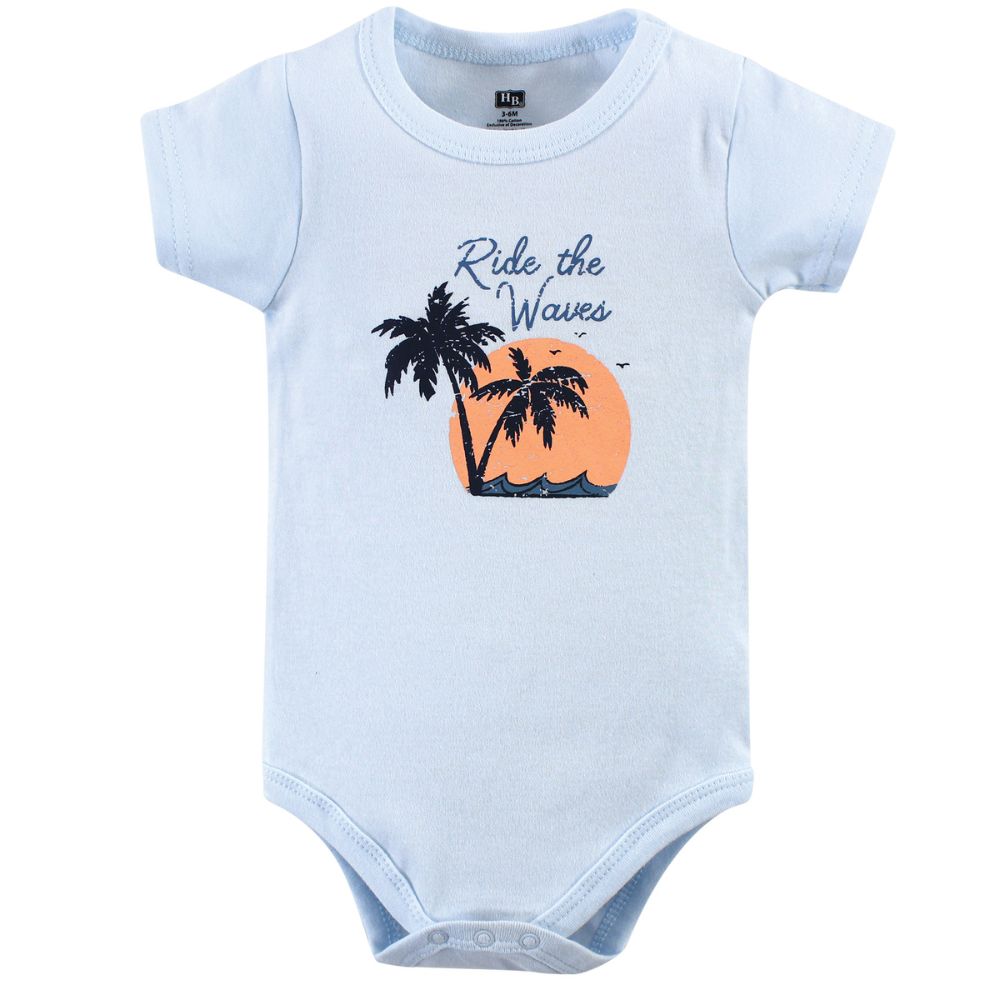 Baby Boy Cotton Bodysuit, Shorts & Shoe 3-Piece Set