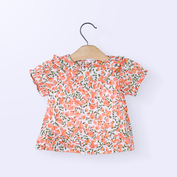 Baby Girl Cotton Flower Print Frock