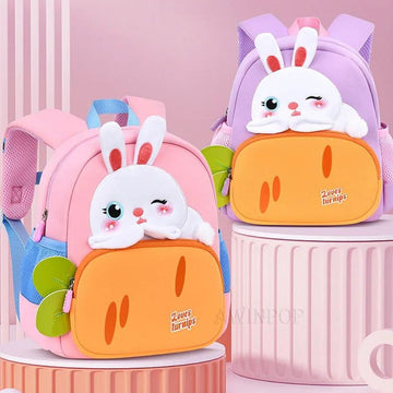 Rabbit And The Carrot School Bag Backpack