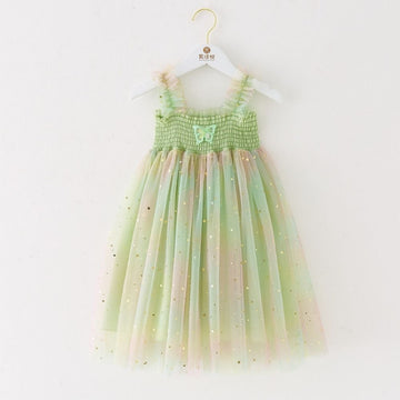 Stylish Butterfly Princess Party Dress For Girls
