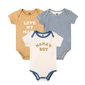 Baby Boy Cotton Bodysuits – Pack Of 3