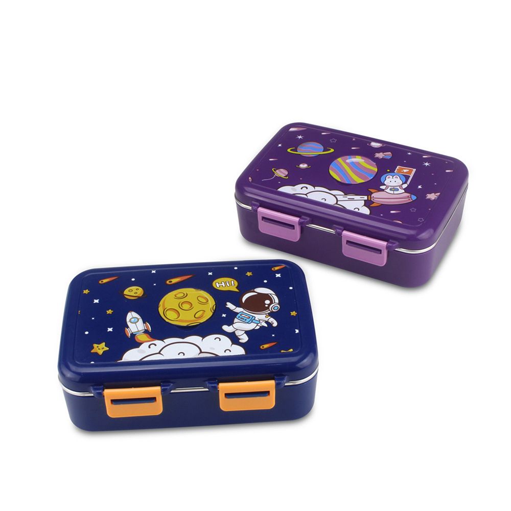 100% Leak Proof Bento Lunch Box Space Print Container