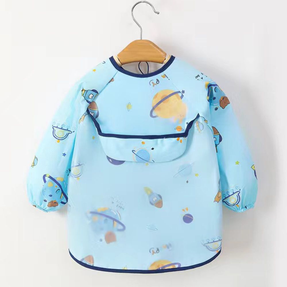 Baby Long Sleeve Waterproof Feeding Apron Bib